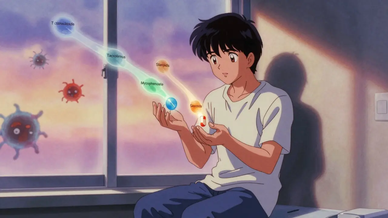 Transplant Immunosuppression: Tacrolimus, Mycophenolate, and Steroids Explained