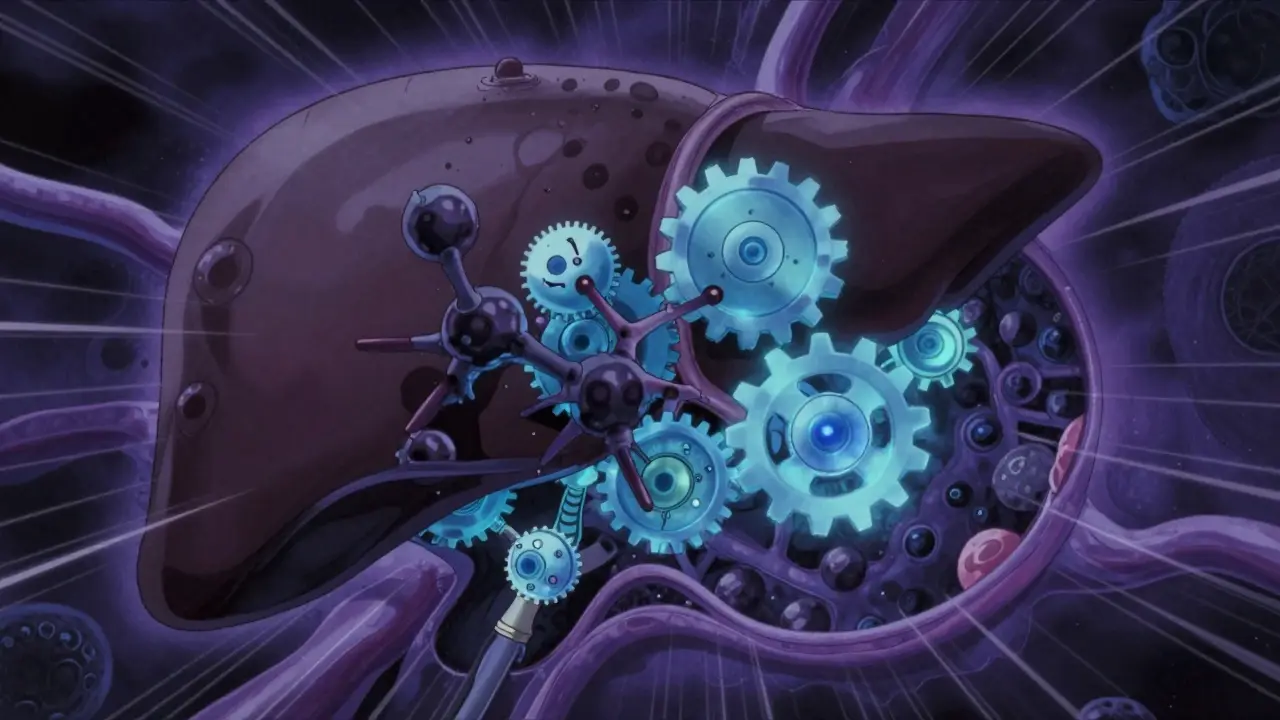 Stylized enzymes blocked by shadows in anime art style