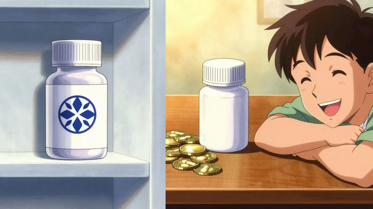 Generic pills saving money compared to expensive brand