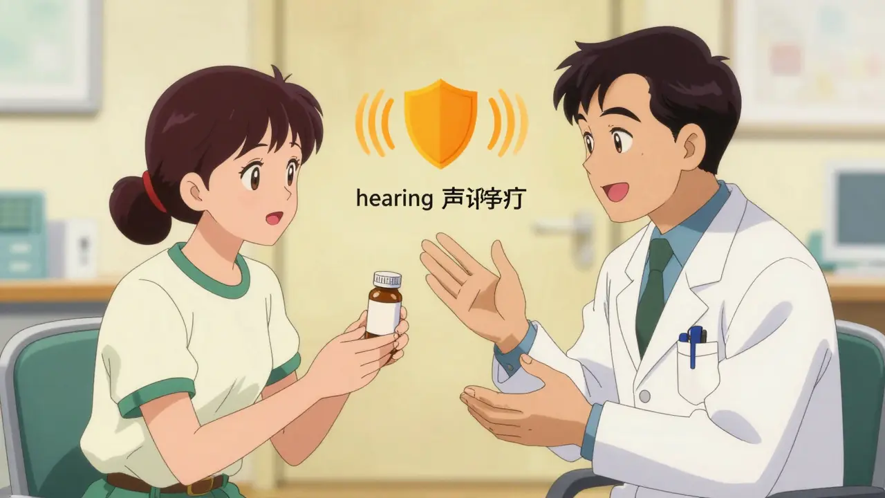 Patient and doctor discussing safe medication alternatives