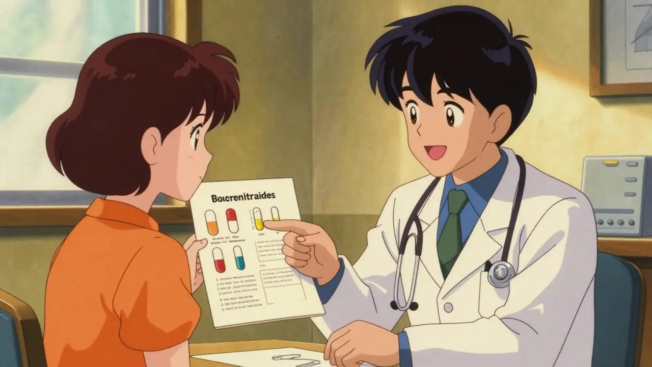 Doctor discussing affordable hormone therapy alternatives